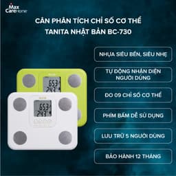 Thumbnail Cân Điện Tử Sức Khỏe Phân Tích 9 Chỉ Số Cơ Thể Tanita BC-730 Thương Hiệu Nhật Bản 2