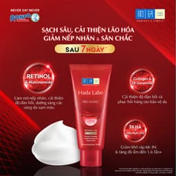 Thumbnail Sữa rửa mặt cải thiện dấu hiệu lão hóa dạng kem Hada Labo Pro-Aging Retinol B3 Cleanser 80g 2
