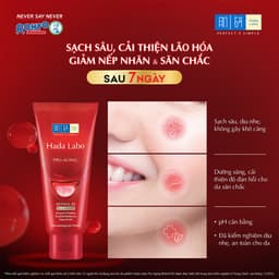 Thumbnail Sữa rửa mặt cải thiện dấu hiệu lão hóa dạng kem Hada Labo Pro-Aging Retinol B3 Cleanser 80g 3