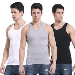 Thumbnail Áo Lót Nam Dệt Kim Đông Xuân Vicci Màu Trắng, Vải Cotton Mềm Mịn, Co Giãn, Thấm Hút Mồ Hôi, Siêu Thoáng Mát 2
