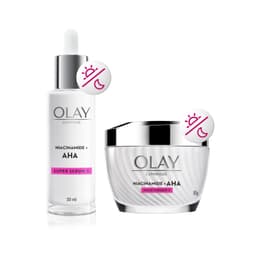 Thumbnail Combo 2: Kem Dưỡng Ẩm + Super Serum OLAY LUMINOUS NIACINAMIDE AHA Sáng Da, Mờ Thâm Mụn (50G + 30ML) 1
