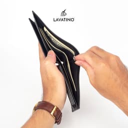 Thumbnail Ví Da Nam Cao Cấp Da Bò Mastrotto Có Ngăn Khóa Kéo Chính Hãng LAVATINO, LINESS -  WB57 4