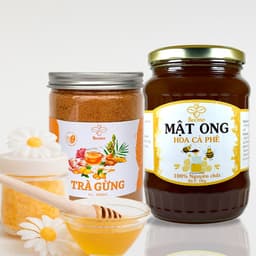 Thumbnail Combo Mật ong hoa cà phê 1kg +Trà gừng 500g - Nguyên chất Beemo 2