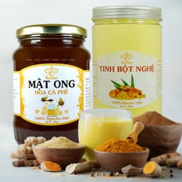 Thumbnail Combo Tinh bột nghệ 500g + Mật ong hoa cà phê 1kg - Nguyên chất Beemo 2
