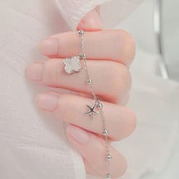 Thumbnail Vòng tay nữ CDE Lucky Four Leaf Star Silver Bracelet CDE2241 3