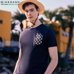 Thumbnail GIORDANO Áo Thun Ngắn Tay Nam In Hình Printed Tee 01093308 2
