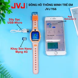 Thumbnail Đồng Hồ Thông Minh Trẻ Em JVJ Y66, Hỗ Trợ Tiếng Việt, Kháng Nước,Video Call, Nghe Gọi 2 Chiều 4