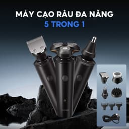 Thumbnail Máy cạo râu Enchen X8S-C đa năng 5 in 1, đầu nổi 3D lưỡi dao kép mỏng, chống nước IPX7 - BH 6 tháng 2