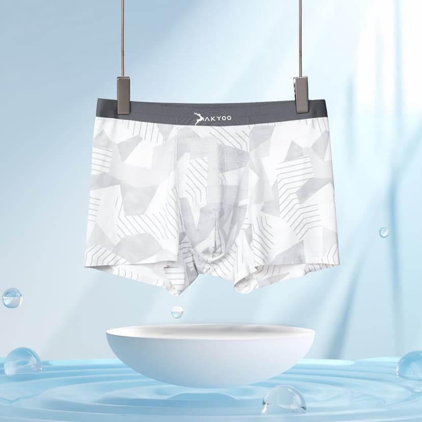 Ảnh Combo 3 - 5 Quần Lót Nam Boxer Bigsize Size XL Đến 6XL AKYOO ,Mỏng Nhẹ Co Giãn Thoải Mái Thông Thoáng 4