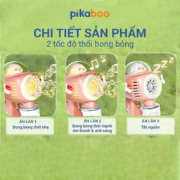 Thumbnail Đồ chơi tạo bong bóng Pikaboo ra nhiều bong bóng sắc màu đẹp mắt chất liệu cao cấp an toàn 2