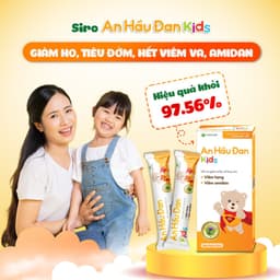 Thumbnail AHĐK - Siro Ho An Hầu Đan Kids – Dành Cho Trẻ Bị Viêm Họng, Amidan (10 ống x 10ml) 1
