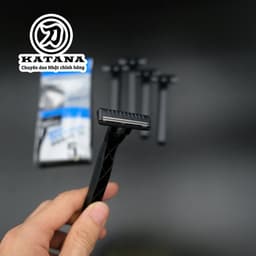 Thumbnail Dao cạo râu cao cấp Nhật LUF-5P bộ 5 chiếc (màu đen) 4