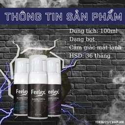 Thumbnail Dung dịch vệ sinh nam Feelex Care Men dạng bọt tuyết 2