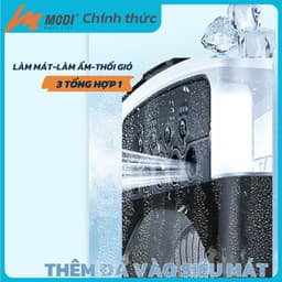 Thumbnail Quạt Điều Hoà Phun Sương Mini Modi Solar, Quạt Hơi Nước Có Khay Đá Dung Tích 600ml 3