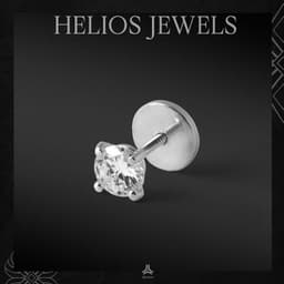 Thumbnail Bông tai bạc đính đá HeliSilver Tiny Diamond S925 x Moissanite Stone size đá 2mm, 3mm, 4mm, 5mm, 6mm 2