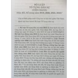 Thumbnail Sách - Bộ luật tố tụng dân sự (hiện hành) (sửa đổi, bổ sung năm 2019, 2020, 2022, 2023) 4