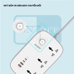 Thumbnail Ổ điện thông minh đa năng AC kèm USB-A và USB-C sạc nhanh PD ( đến 65W) - Hàng chính hãng, bảo hành 1 năm 3