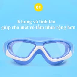 Thumbnail Kính bơi cho bé trai gái SKIDS mũ bơi trẻ em cao cấp chống nước sương mù kèm nút bịt tai 2