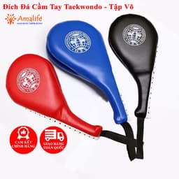 Thumbnail Đích Đá Tập Võ Thuật Cầm Tay Taekwondo, Vovinam, Karatedo Bằng Da PU Cao Cấp Cho Trẻ Em - Người Lớn Hãng Amalife 1