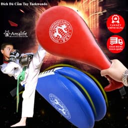 Thumbnail Đích Đá Cầm Tay Tập Võ Thuật Taekwondo, Vovinam, Karatedo, Boxing Bọc Da PU Cao Cấp Kêu To Chính Hãng Amalife 1