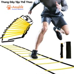 Thumbnail Thang Dây Tập Luyện Thể Thao Thể Lực Tốc Độ - Thang Dây Tập Đá Bóng Đá Banh, Võ Thuật Gym Dài 3m – 6m Chính Hãng Amalife 1