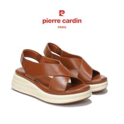 Thumbnail Sandal nữ cao cấp Pierre Cardin, chất liệu da mềm mại, thiết kế quai hậu, đế cao 6cm, cực nhe - 257 4