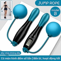 Thumbnail Dây Nhảy Thể Lực XANH Đàn Hồi BG Chính Hãng, Hỗ Trợ Luyện Tập Thể Dục, Thể Thao Tiện Lợi Tại Nhà 1
