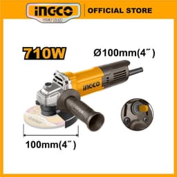 Thumbnail Máy mài góc 750W công tắt đuôi INGCO AG750282 | AG900282 900W | AG1100382 1100W | AG71182 710W đĩa 100mm, trục chính M10 1
