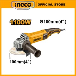 Thumbnail Máy mài góc 750W công tắt đuôi INGCO AG750282 | AG900282 900W | AG1100382 1100W | AG71182 710W đĩa 100mm, trục chính M10 4