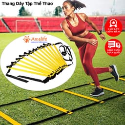 Thumbnail Thang Dây Chơi Thể Thao Dài 3m 6m Nối Dài Thêm, Thang Dây Tập Đá Bóng Tập Thể Lực, Võ Thuật, Gym Chính Hãng Amalife 1