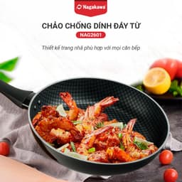 Thumbnail Chảo chống dính  đáy từ Nagakawa NAG2601 (26cm) - Sử dụng được với mọi loại bếp - Hàng chính hãng 2