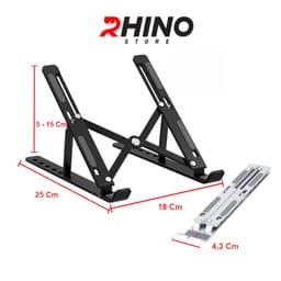 Thumbnail Giá đỡ Laptop, macbook, ipad tản nhiệt Rhino KLL101 máy tính hợp kim nhôm cao cấp, gấp gọn 1