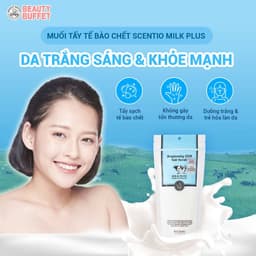 Thumbnail Muối tẩy tế bào chết dưỡng sáng Scentio Milk Plus Brightening Q10 Salt Scrub 300g 1