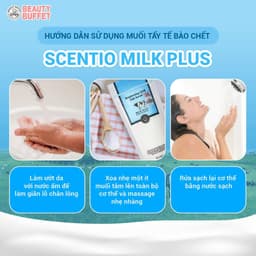 Thumbnail Muối tẩy tế bào chết dưỡng sáng Scentio Milk Plus Brightening Q10 Salt Scrub 300g 4