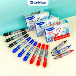 Thumbnail Combo 5/10/20 Bút lông dầu 2 đầu bút Thiên Long PM-09, mực đạt tiêu chuẩn Châu Âu, bám dính tốt trên nhiều vật liệu 1