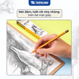 Thumbnail Hộp 10 cây Bút chì gỗ lục giác Thiên Long GP-018- Độ cứng 2B- Thích hợp cho học sinh làm bài thi trắc nghiệm 4