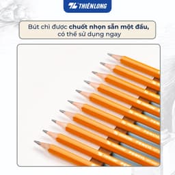 Thumbnail Combo 10 cây Bút chì gỗ lục giác Thiên Long GP-018- Độ cứng 2B- Thích hợp cho học sinh làm bài thi trắc nghiệm 1