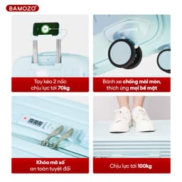 Thumbnail Vali Du Lịch Bamozo 8812 Thời Trang Size 20/24 3