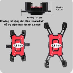 Thumbnail Bộ Giá Đỡ - Kẹp Điện Thoại Gắn Xe Đạp Và Xe Máy Vô Cùng Chắc Chắn – Hàng Chính Hãng Amalife 2