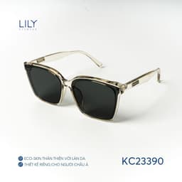 Thumbnail Kính mát vuông nam nữ LILYEYEWEAR chất liệu nhựa cứng cáp chắc chắn CHỐNG TIA UV400 kiểu dáng thời trang KC23390 2