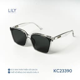 Thumbnail Kính mát vuông nam nữ LILYEYEWEAR chất liệu nhựa cứng cáp chắc chắn CHỐNG TIA UV400 kiểu dáng thời trang KC23390 3