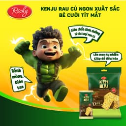 Thumbnail Combo 3 túi bánh quy rau củ Kenju Richy 192g/túi 2