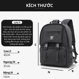 Thumbnail Balo Ulzzang Thời Trang LAZA Geness Backpack 468 - Phù Hợp Laptop 15.6 Inch 3
