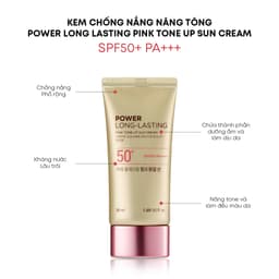 Thumbnail Combo 2 Kem Chống Nắng Thefaceshop Power Long Pink Tone Up Spf50++ 50Mlx2 1