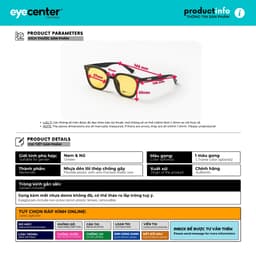 Thumbnail Kính mát nam nữ chính hãng EYECENTER S93S nhựa dẻo siêu nhẹ nhập khẩu by Eye Center Vietnam 1