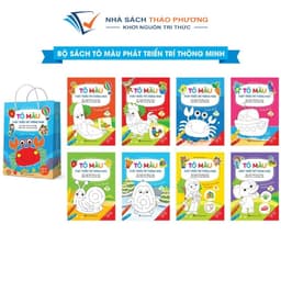 Thumbnail Sách - Tô màu phát triển trí tuệ Song ngữ Việt Anh (Bộ 8 cuốn) - Rèn luyện khả năng tư duy 1