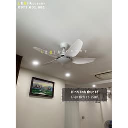 Thumbnail Quạt Trần Chung Cư Cổ Ngắn Gió Mạnh | Quạt trần Lê Gia Bảo Hành 5 Năm 3