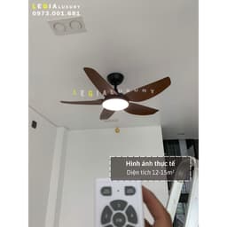 Thumbnail Quạt Trần Chung Cư Cổ Ngắn Gió Mạnh | Quạt trần Lê Gia Bảo Hành 5 Năm 4