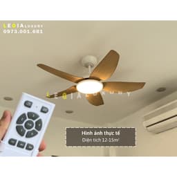 Thumbnail Quạt Trần Chung Cư Cổ Ngắn Gió Mạnh | Quạt trần Lê Gia Bảo Hành 5 Năm 2