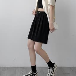 Thumbnail Quần short lửng nữ ống rộng có lưng thun THOCA HOUSE quần tây freesize thoải mái 3